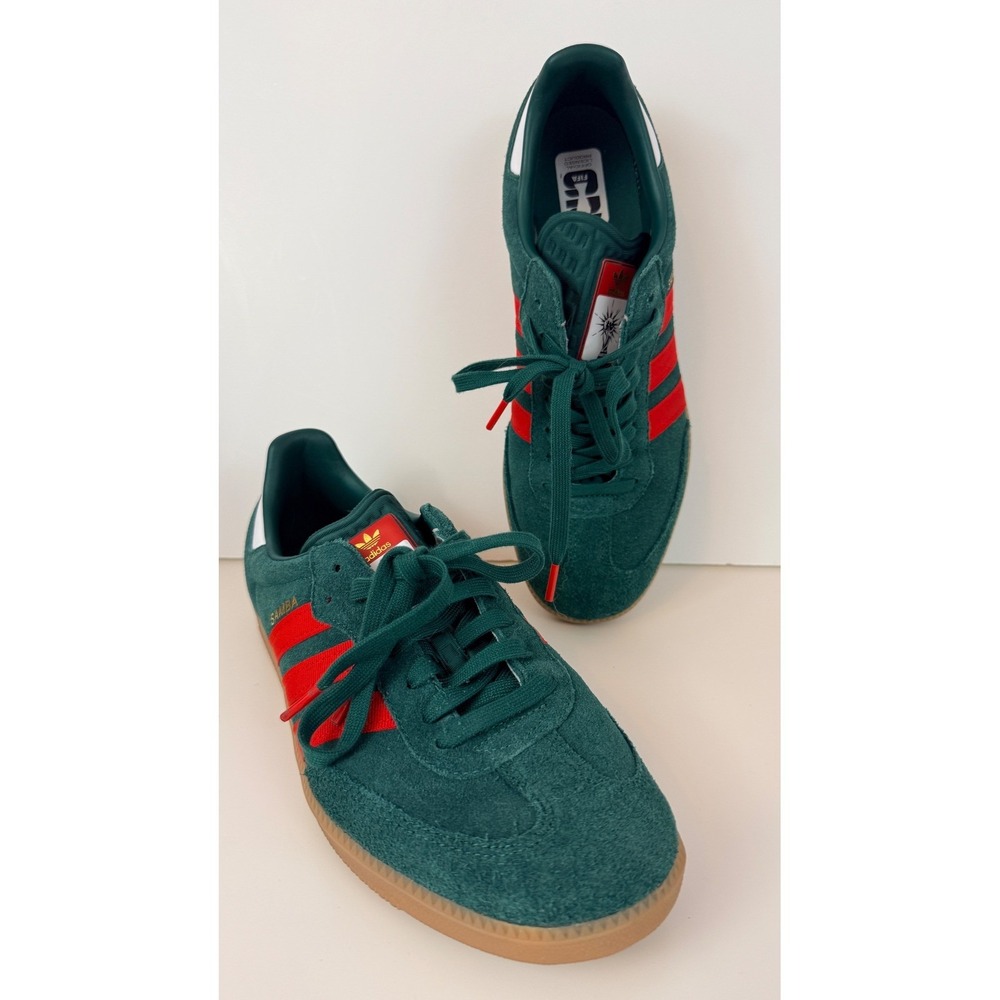 Adidas Samba OG FIFA World Cup Collegiate Green Solar Red IH6829 Mens 11